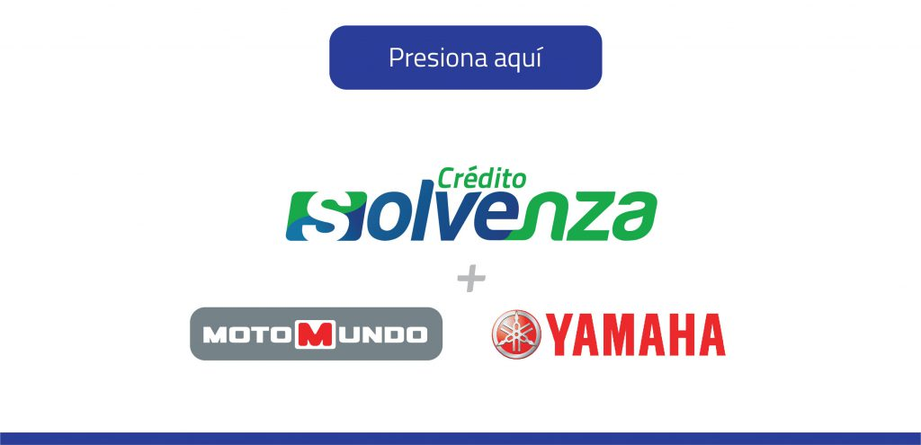 Logotipo de Solvenza, Motomundo y Yamaha